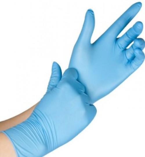 Blue Food Grade Powder Free Nitrile Gloves