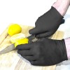 Disposable powder free black nitrile gloves