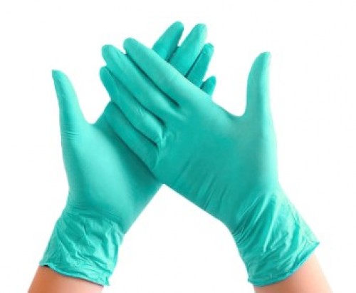 Green Nitrile Exam Gloves